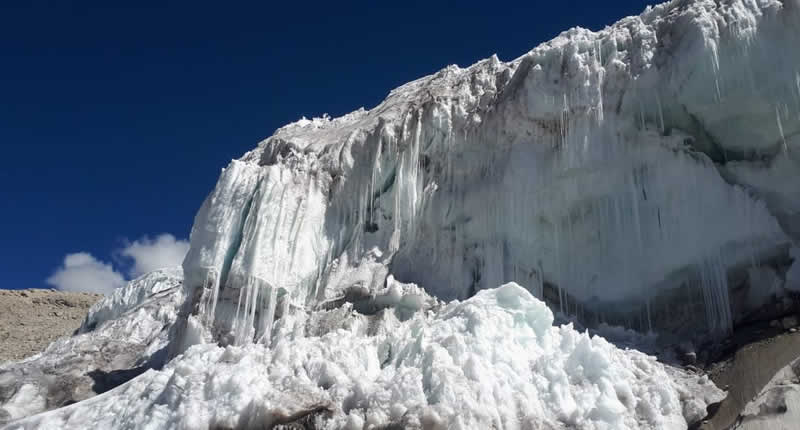 Quelcaya-Gletscher in der Cordillera Vilcanota