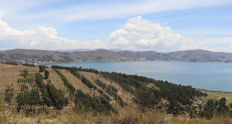 Blick auf den Titicacasee