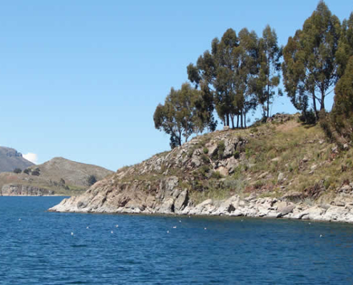 Playa de Chifrón Capachica: Weißer Andenstrand am Titicacasee Playa de Chifrón Capachica: Weißer Andenstrand am Titicacasee