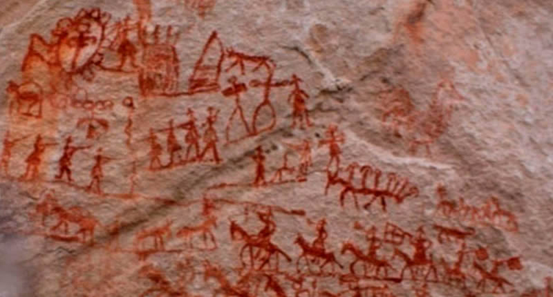 Arte rupestre de Corani en el altiplano de Carabaya, Puno