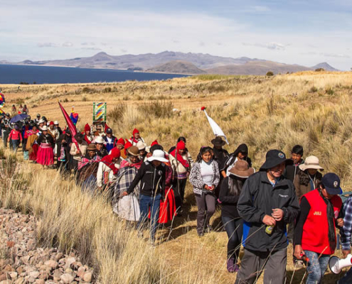 Camino inca Tramo Cruz Pata Ccaje cerca de Juli