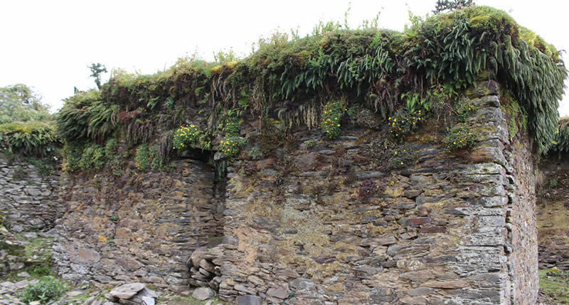 Edificación inca en Phisqa Punku