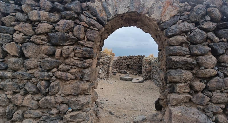 Vista al interior del antiguo edificio