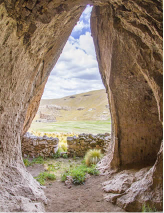 Felsmalereien von Convental nahe Pisacoma im Altiplano von Puno