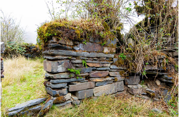 Archäologische Stätte Pucuyuta im Distrikt Ituata, Carabaya